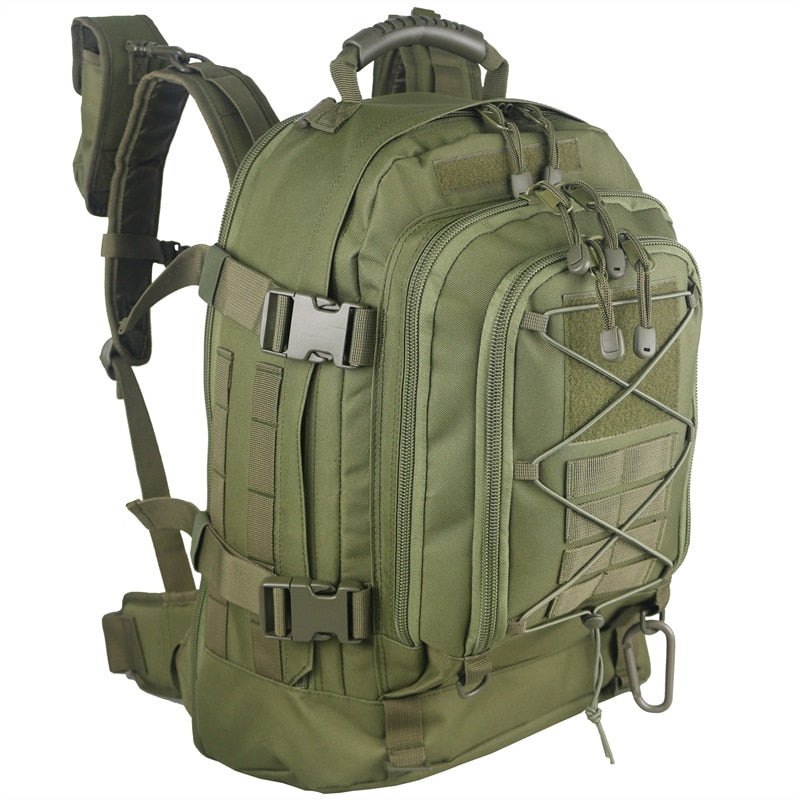 60L Military Tactical Backpack – Expandable Waterproof Outdoor Rucksack for Camping, Hiking & Travel |