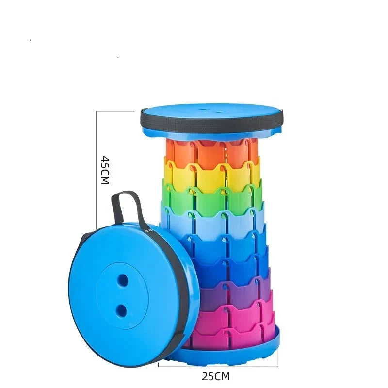 Premium Collapsible Camping Stool – Portable Folding Stool for Outdoor, Hiking, Fishing & Travel