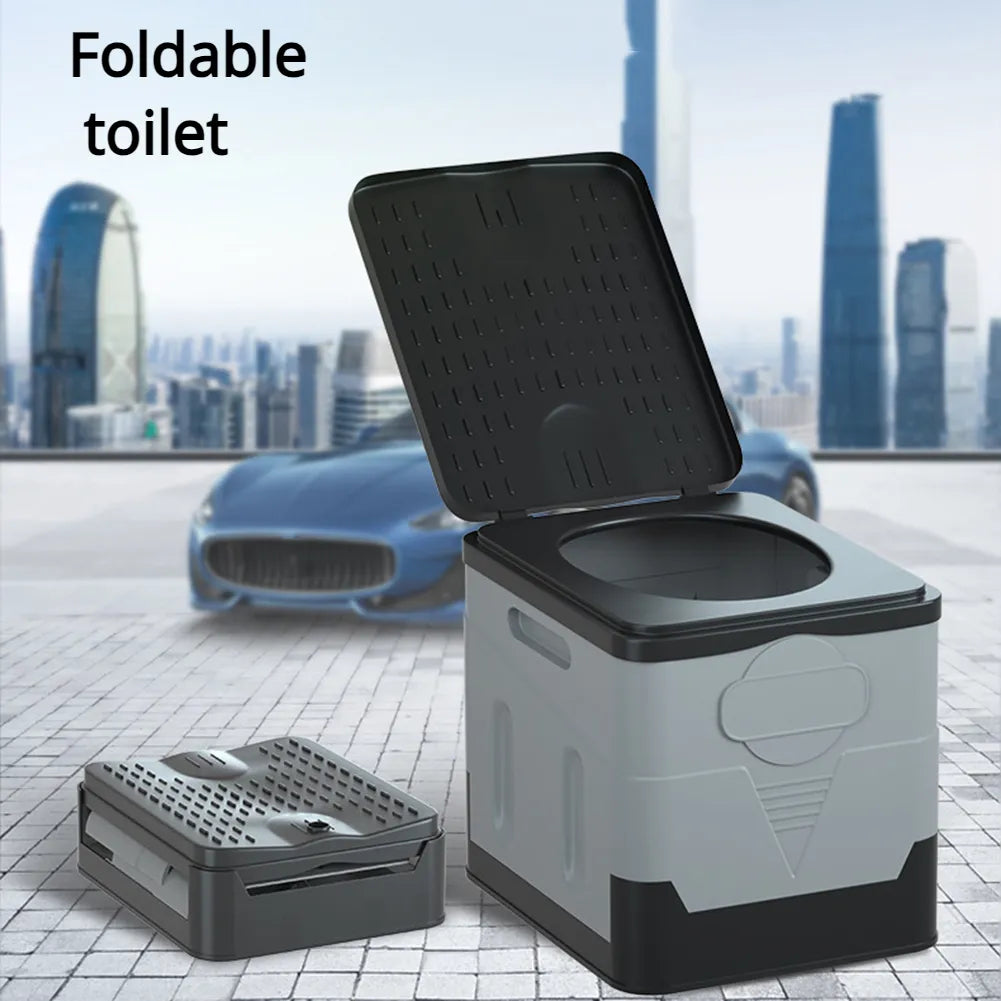 Portable Camping Toilet – Foldable Outdoor Travel Toilet with 600lb Capacity