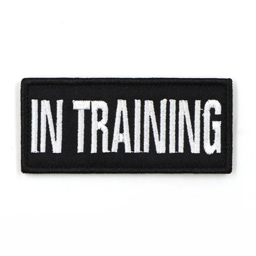 Dog Harness Patches – Hook & Loop Name Tags for Service Dogs, K9 & Emotional Support