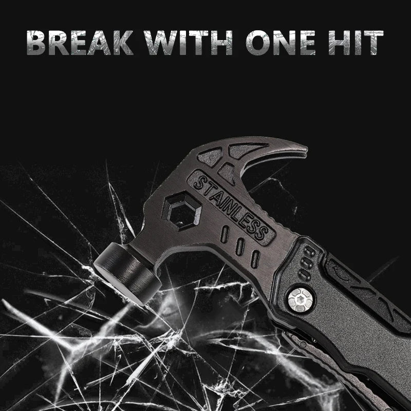 Heavy Duty Multifunctional Pliers with Hammer – 7-in-1 Stainless Steel Survival Multi-Tool for Camping, DIY & Emergencies