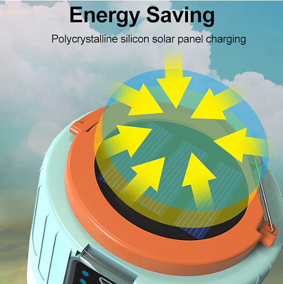 Camping Light – USB & Solar Rechargeable Tent Lantern with Remote | 60W Outdoor LED