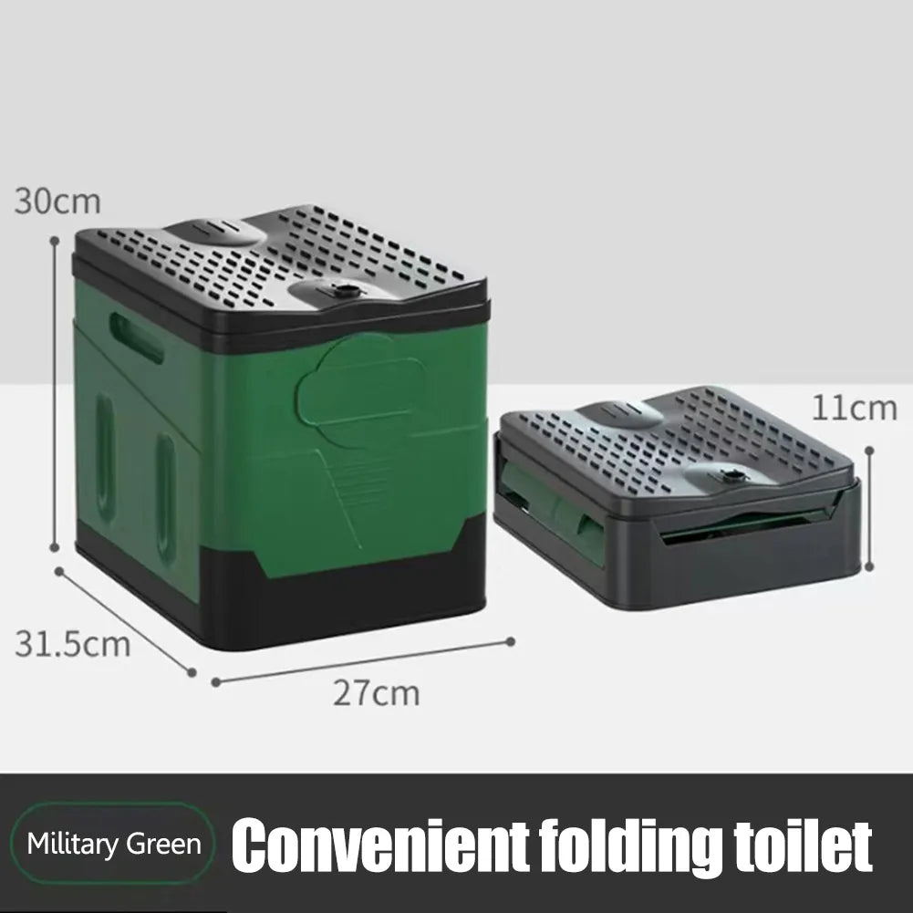 Portable Camping Toilet – Foldable Outdoor Travel Toilet with 600lb Capacity