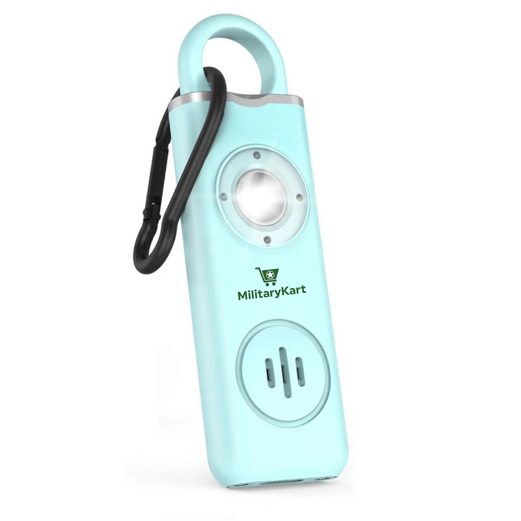 Self Defense Alarm Keychain – 130dB Rechargeable Personal Safety Alarm with LED Light & Carabiner