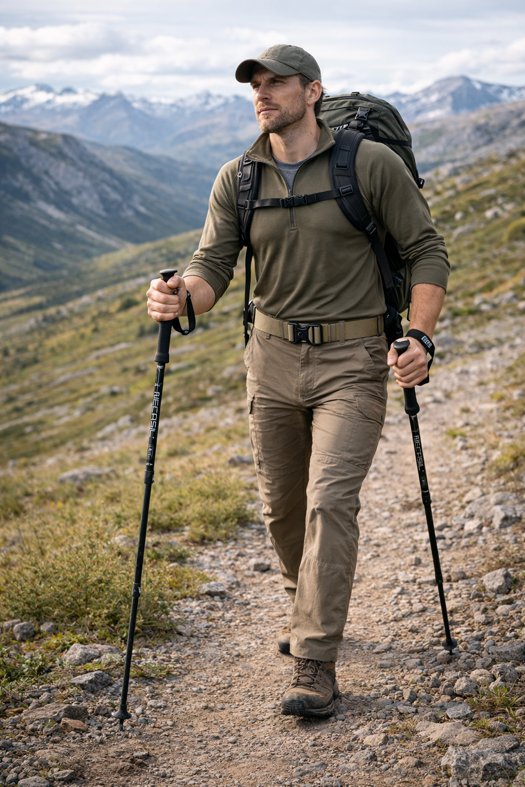 Lightweight Trekking Poles – Adjustable Aluminium Outdoor Support