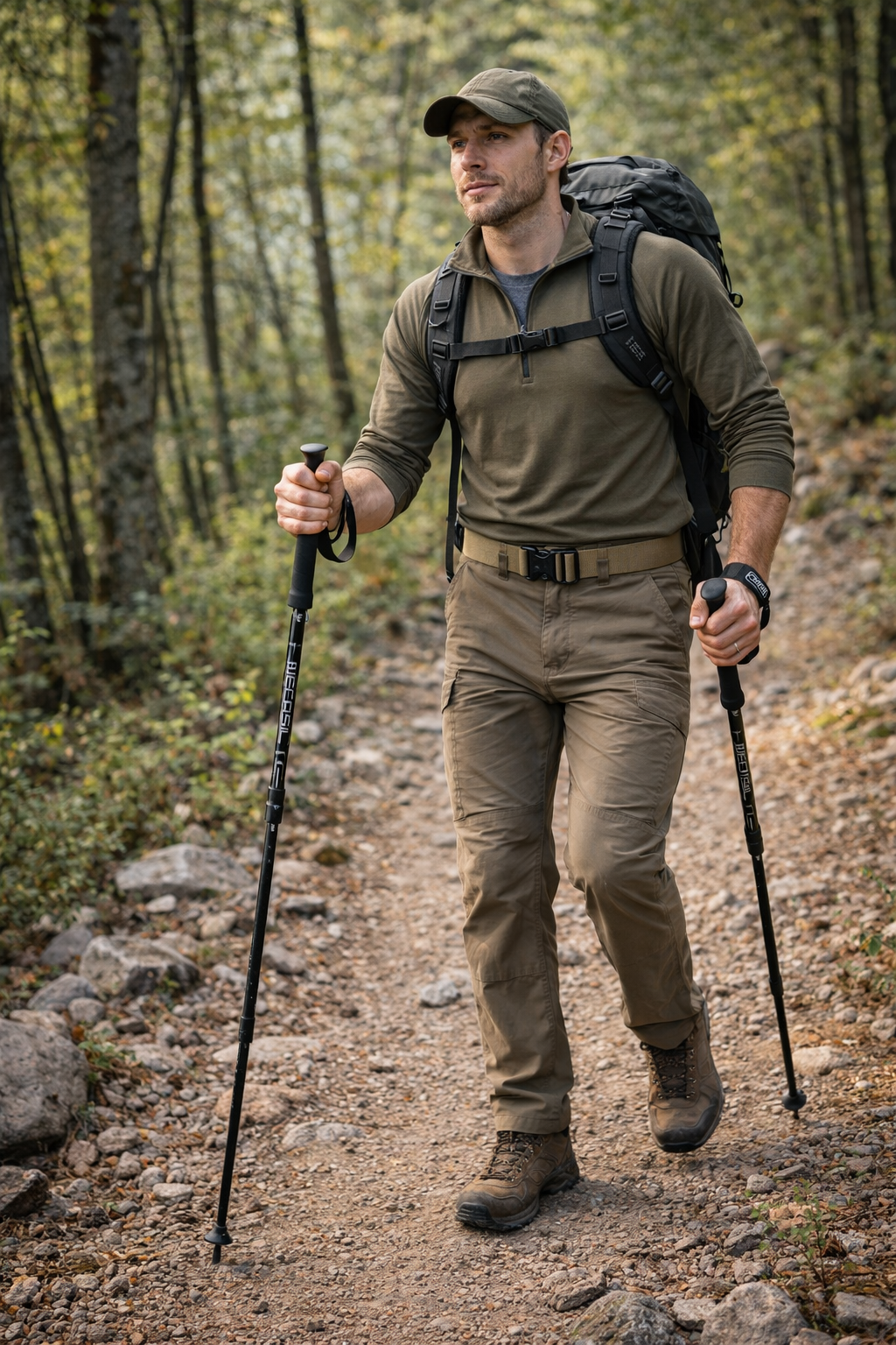 Lightweight Trekking Poles – Adjustable Aluminium Outdoor Support
