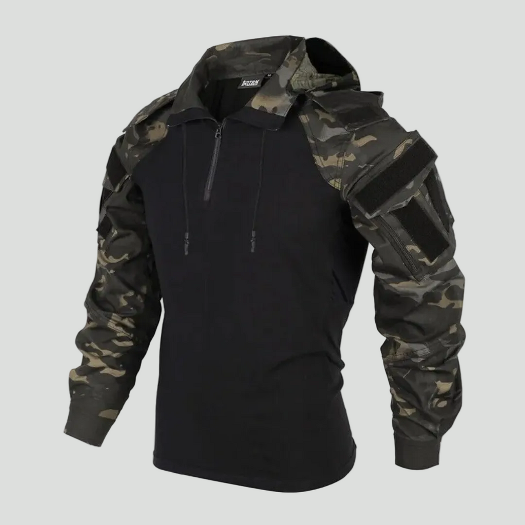 Tactical Camouflage Hoodie – Wind-Resistant Outdoor Layer