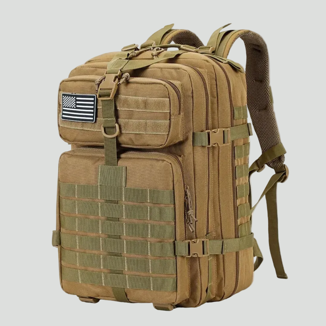 50L Tactical Rucksack - Water-Resistant Hiking and Hunting Backpack with MOLLE System