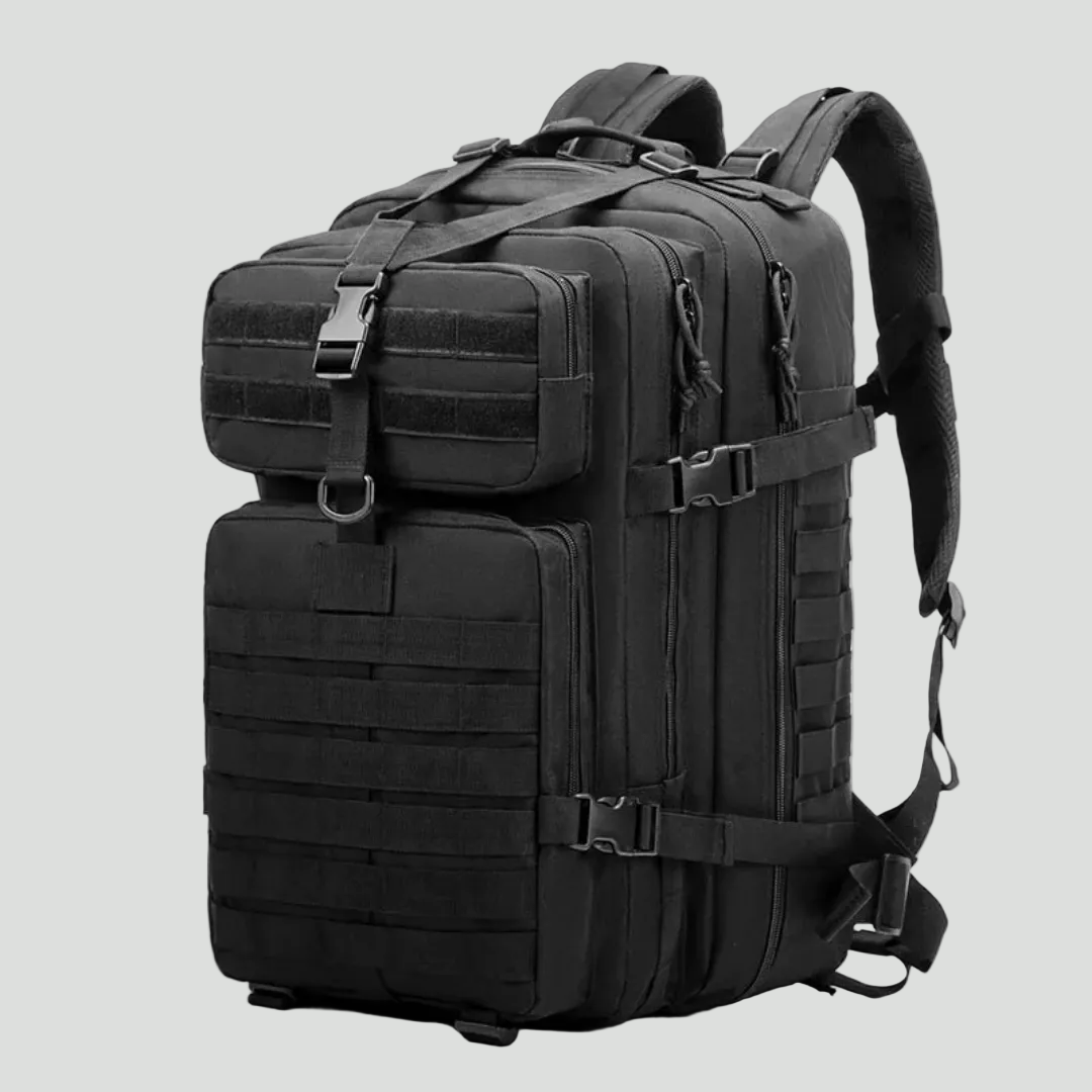 50L Tactical Rucksack - Water-Resistant Hiking and Hunting Backpack with MOLLE System