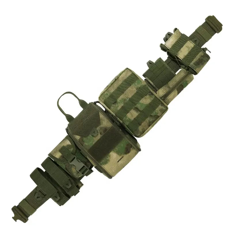 8-in-1 Quick Release Tactical Utility Belt with MOLLE Pouches – Modular Waist Gear System