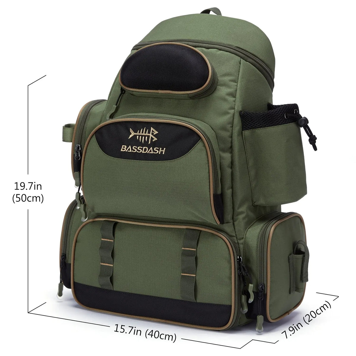 Tactical Fishing Backpack – Lightweight Waterproof Tackle Backpack & Tackle Box Bag