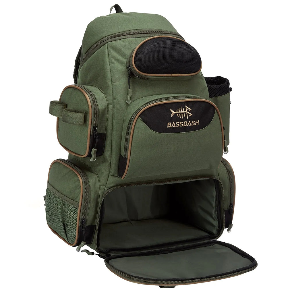 Tactical Fishing Backpack – Lightweight Waterproof Tackle Backpack & Tackle Box Bag