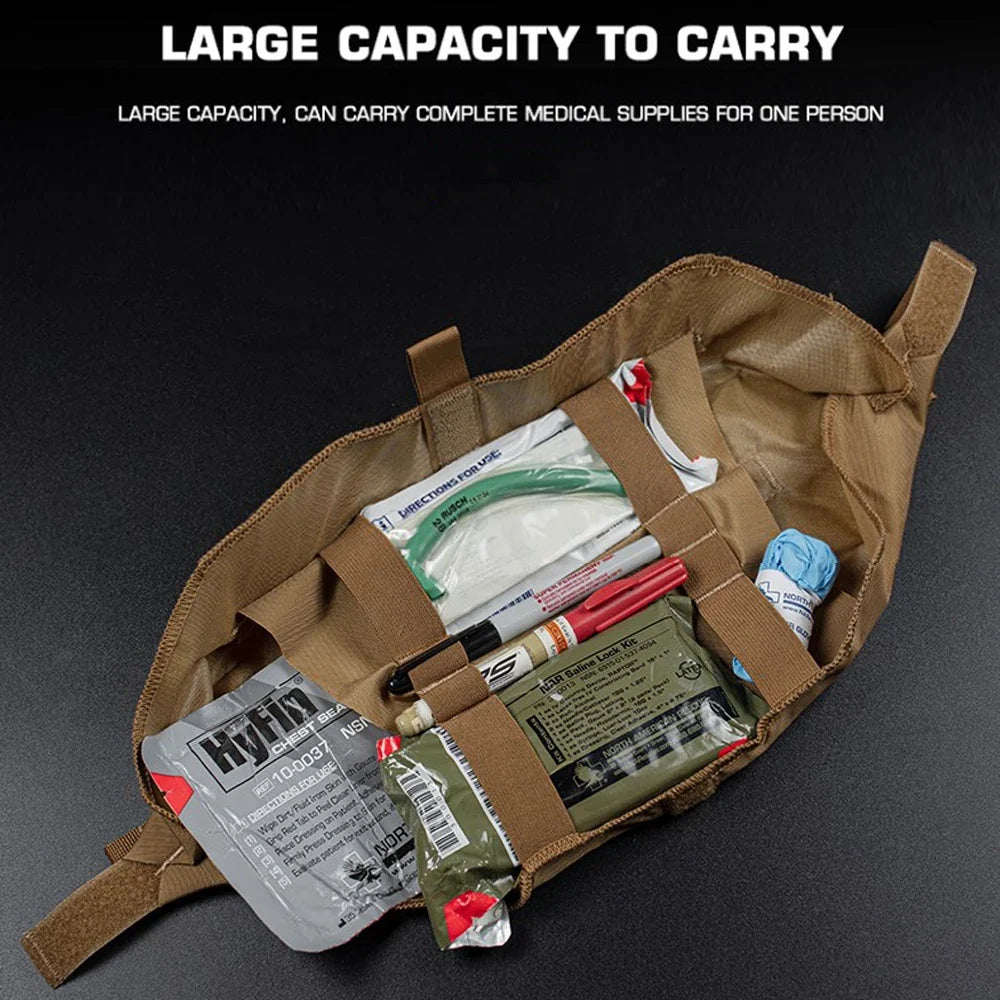 Tactical IFAK Roll-Up EMT Waist Pouch – MOLLE Trauma & Medical Gear Organizer
