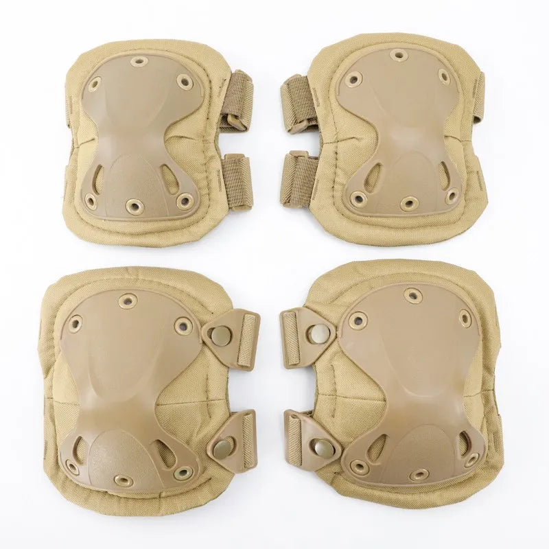 Tactical Knee & Elbow Pads Set – Camo Protective Gear for Hunting, Skating & Outdoor Sports