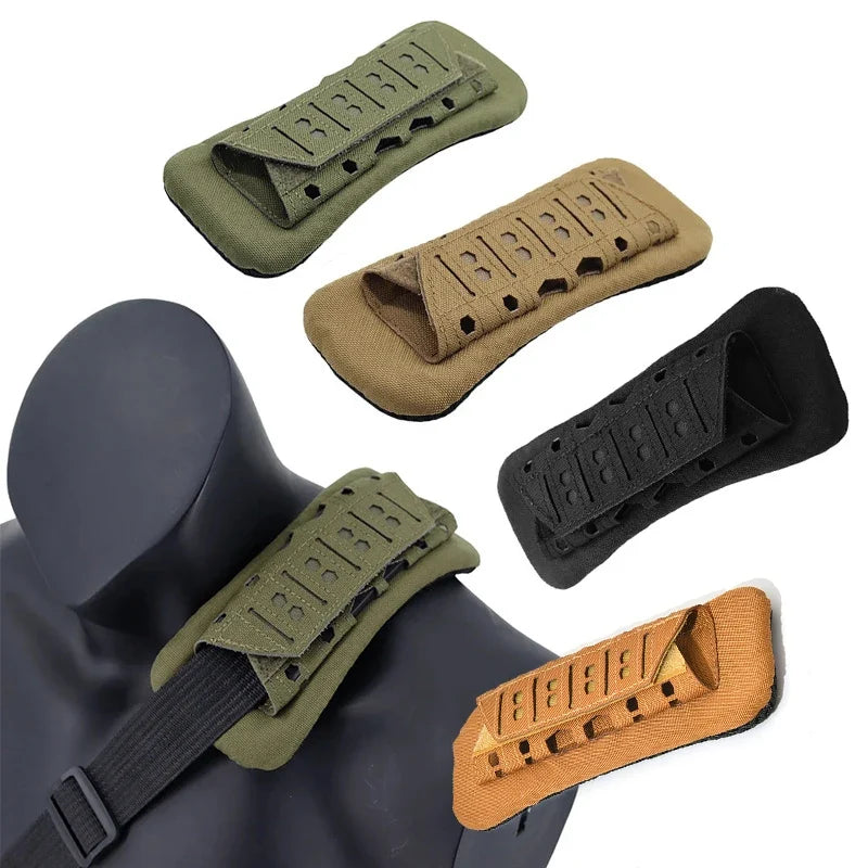 Tactical Shoulder Pads for Backpacks & Vests – Soft Mesh Strap Cushions (2-Pack)