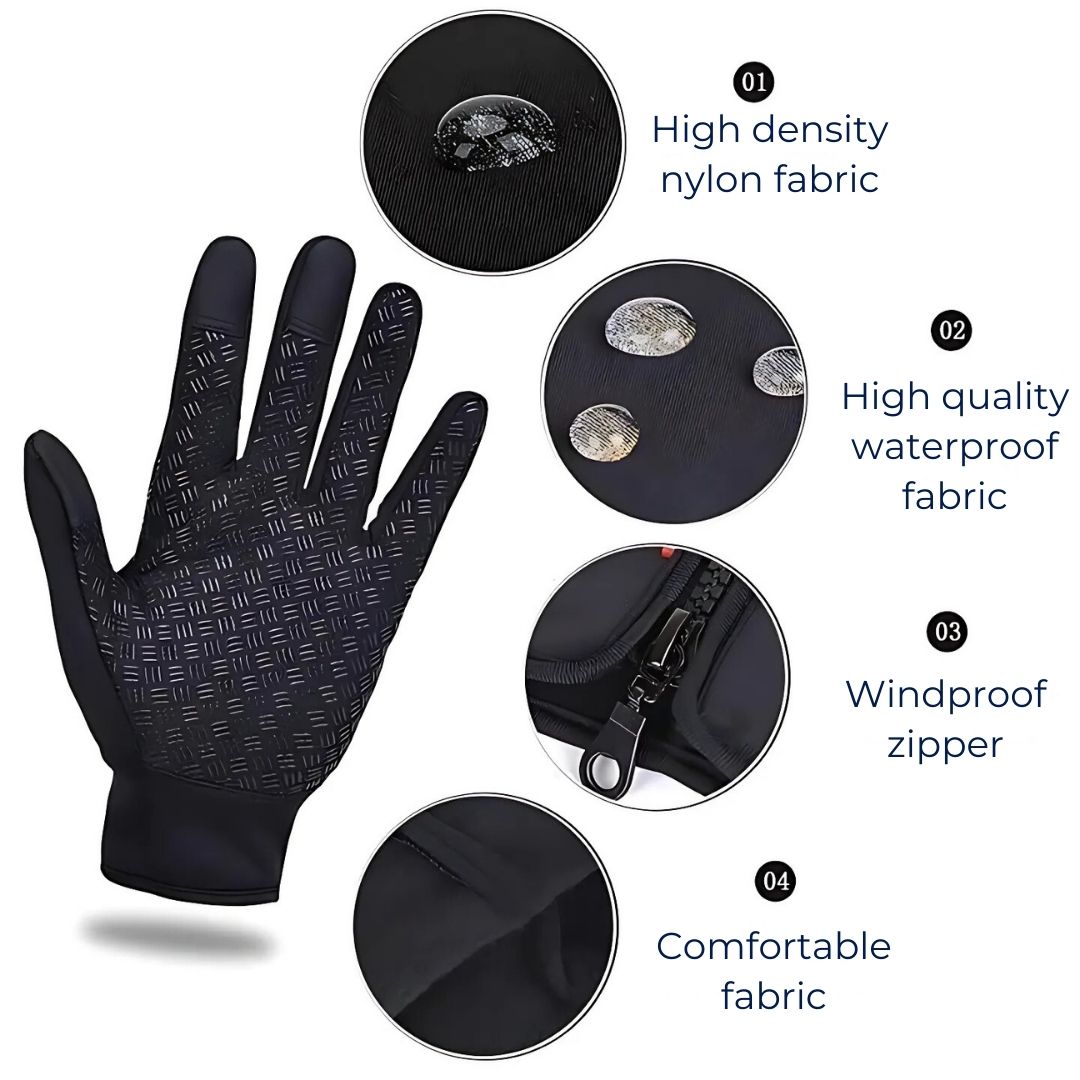 ™ Heated Gloves – Waterproof Insulated Winter Gloves with Touchscreen & Rechargeable Battery for Men & Women
