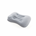 Inflatable Camping Pillow with Built-In Pump – Ultralight Backpacking Travel Pillow for Neck & Lumbar Support
