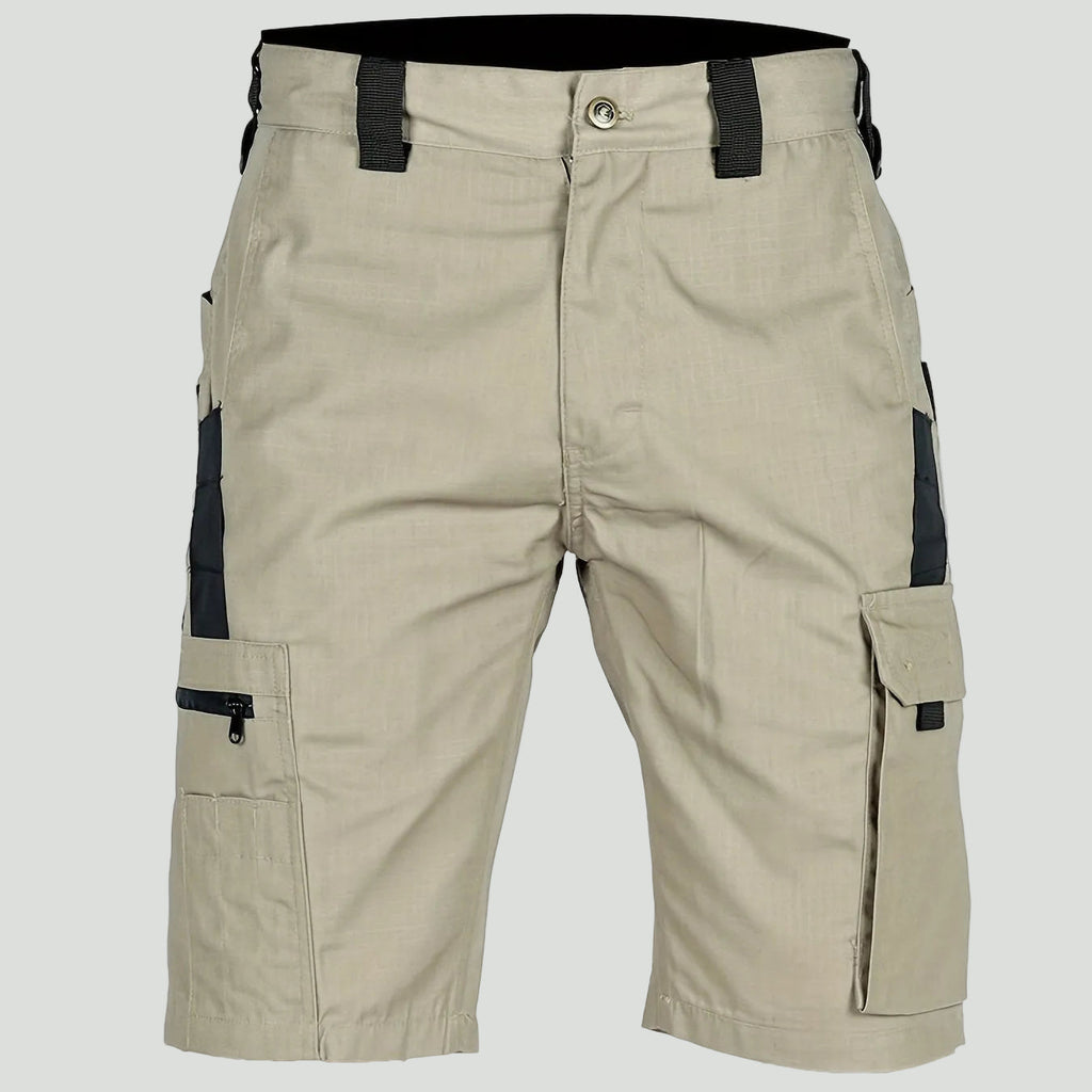 Men's Cargo Shorts - Ripstop Zip Pocket - Long Shorts, Hiking Shorts