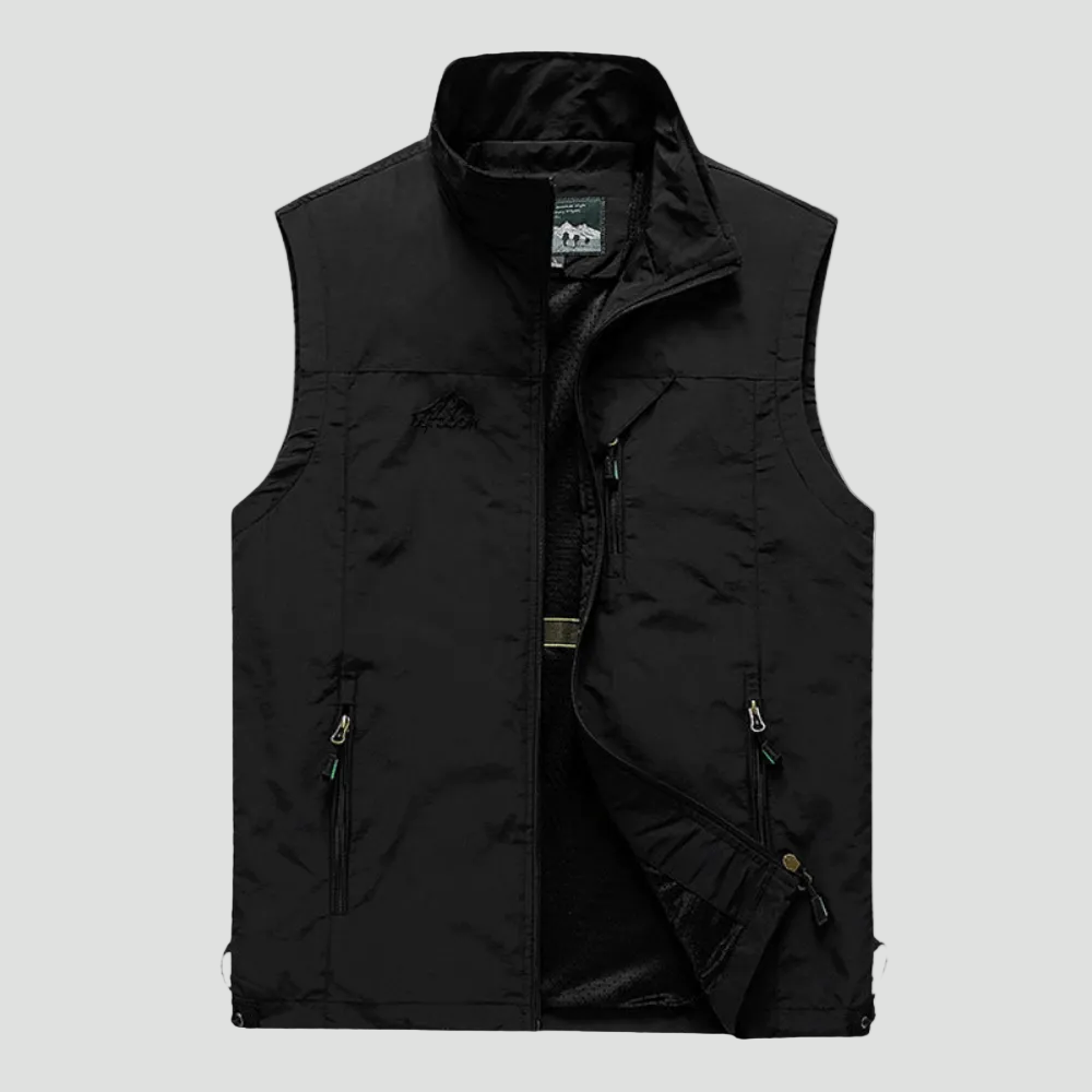 Lightweight Breathable Hiking Gilet – Multi-Pocket Outdoor Layer
