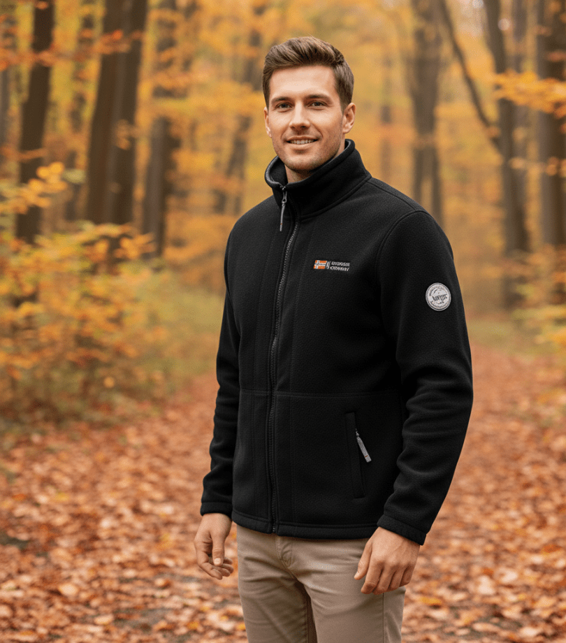 Lightweight Thermal Fleece Jacket – Breathable Mid-Layer for Outdoor Activities