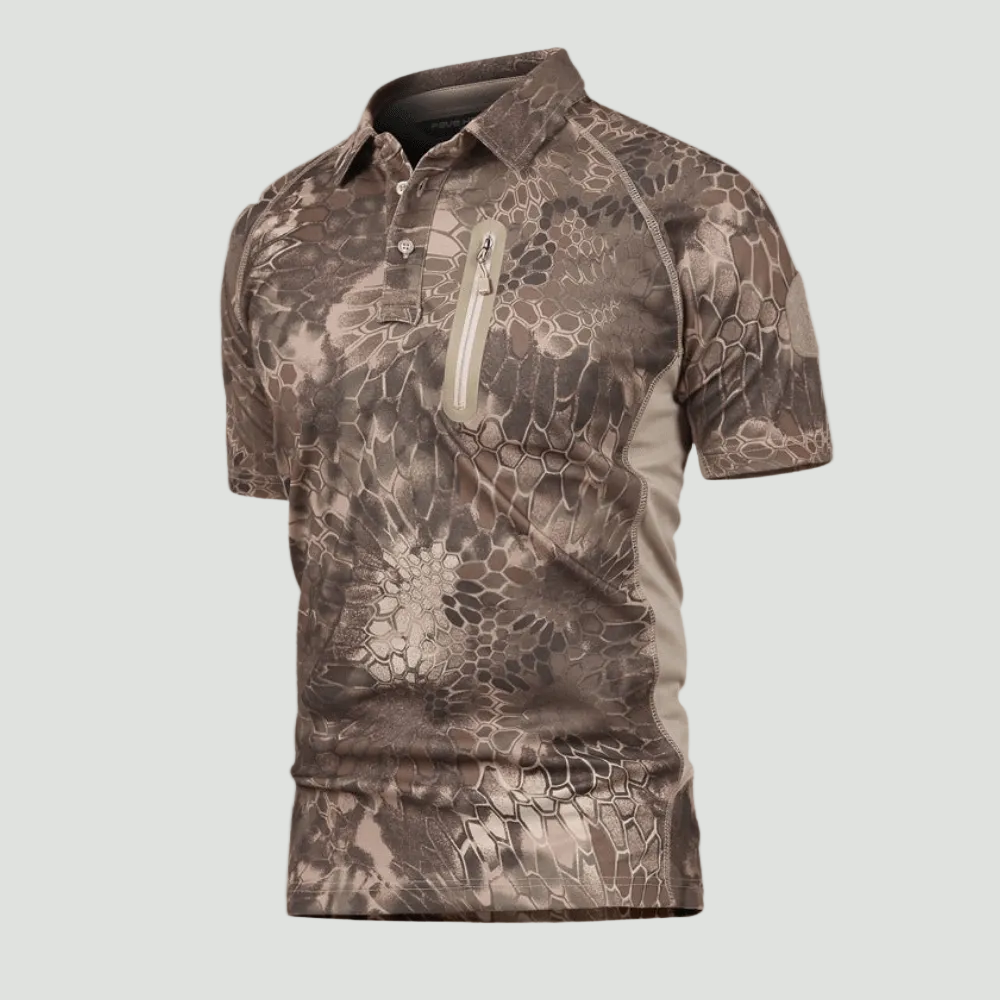 Men’s Quick-Dry Polo Shirt – Zip Pocket - Hiking & Outdoor Top