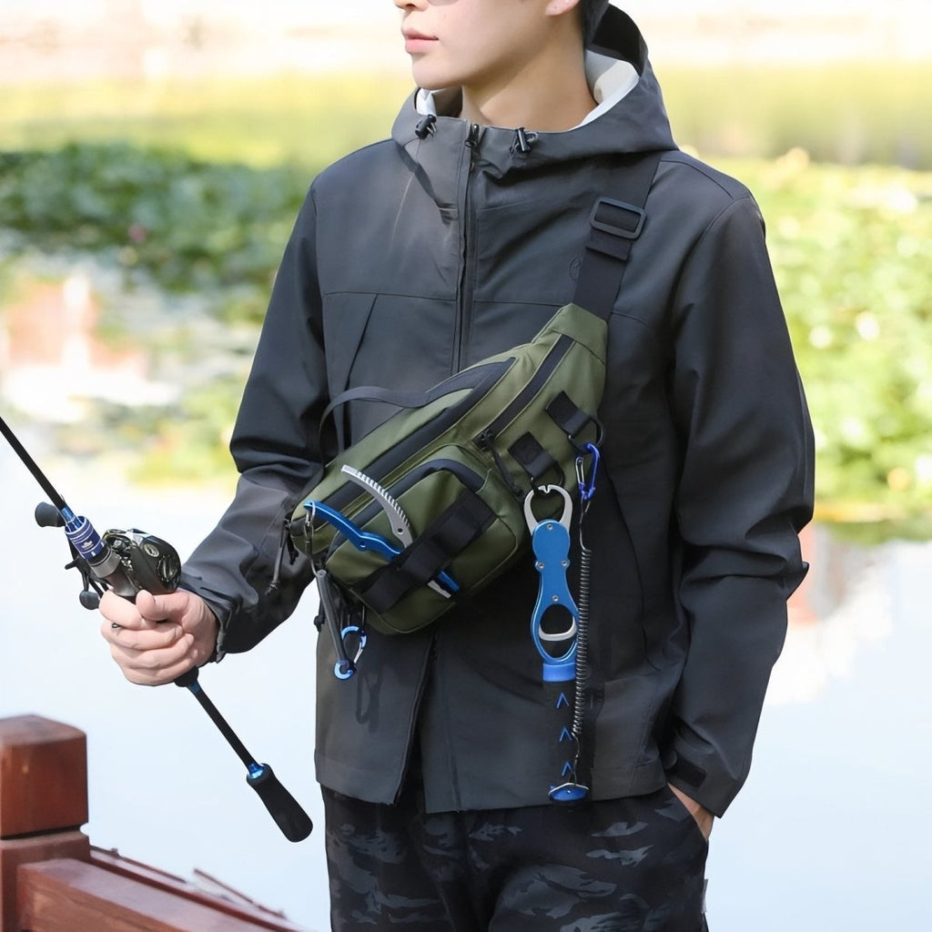 Outdoor Waist Pack - Lightweight Water-Resistant Bum Bag for Hiking, Fishing and Travel