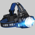 Rechargeable LED Headlamp - Waterproof Head Torch for Fishing, Hiking and Camping