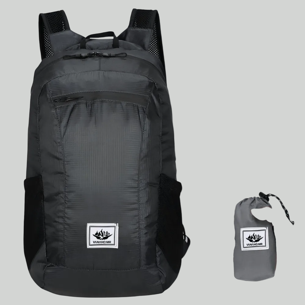Foldable Day Backpack - Lightweight Packable Rucksack for Hiking, Travel and Outdoor Use