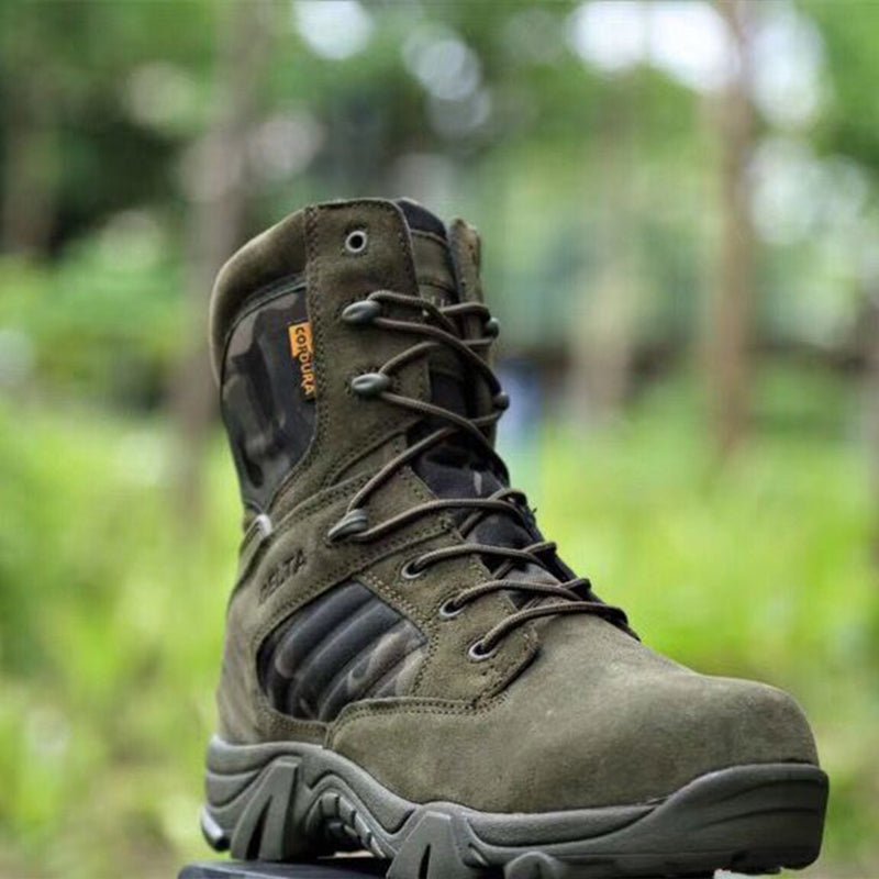Men’s Lightweight Waterproof Tactical Hiking Boots – Grip Sole for Outdoor Use