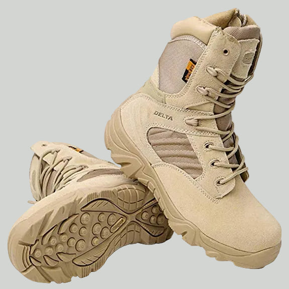 Men’s Lightweight Waterproof Tactical Hiking Boots – Grip Sole for Outdoor Use