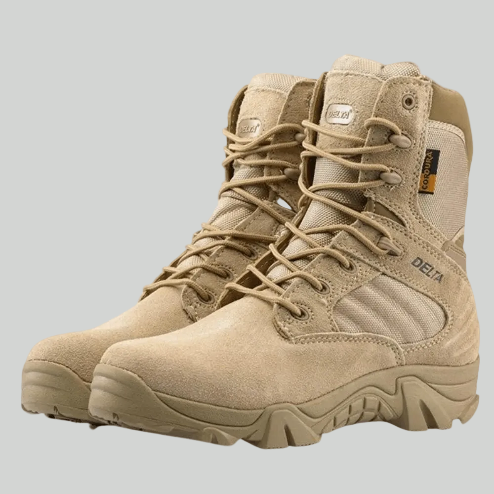 Men’s Lightweight Waterproof Tactical Hiking Boots – Grip Sole for Outdoor Use