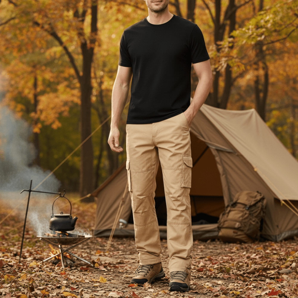 Breathable Hiking Trousers – Cargo Pocket Design for Outdoor Use