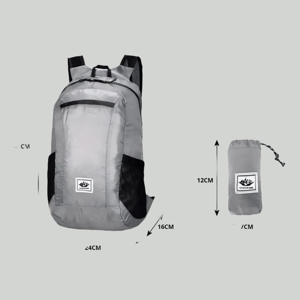 Foldable Day Backpack - Lightweight Packable Rucksack for Hiking, Travel and Outdoor Use