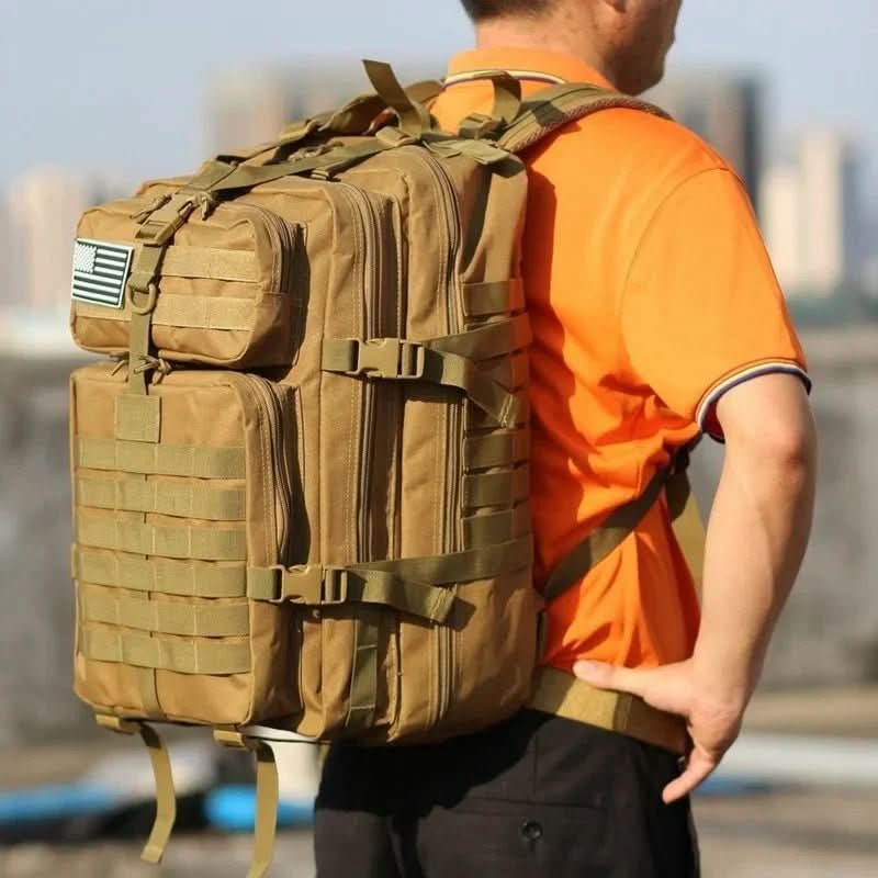 ADVENTUREPACK – Waterproof 50L Tactical Backpack for Travel & Outdoor Use