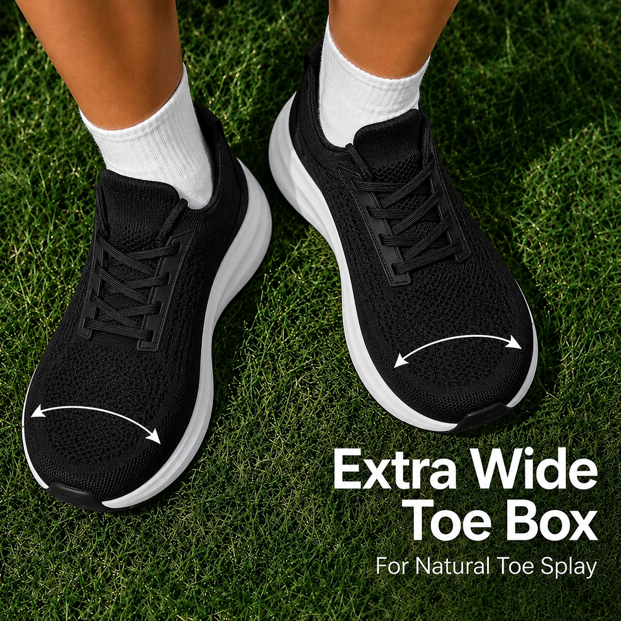 Comfort Wide Toe Box Comfort Walking Shoes – Unisex