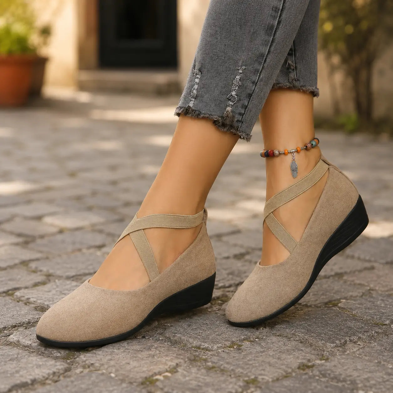 Women’s Comfort Arch Support Flats – Lightweight Comfort Shoes