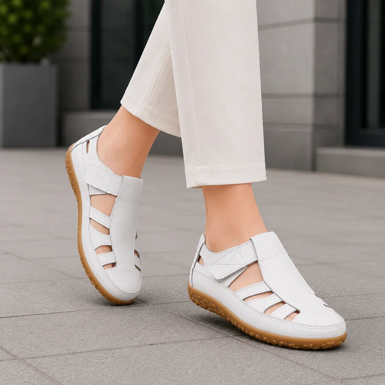 Comfort Wide Toe Box Leather Comfort Shoes