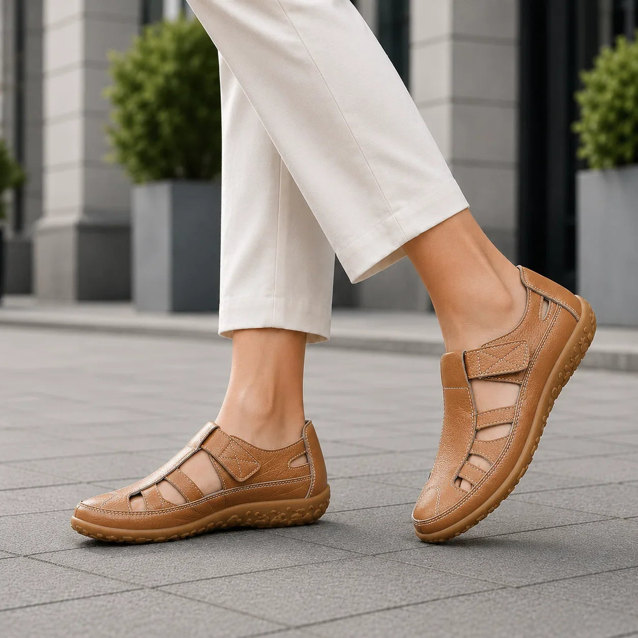 Comfort Wide Toe Box Leather Comfort Shoes