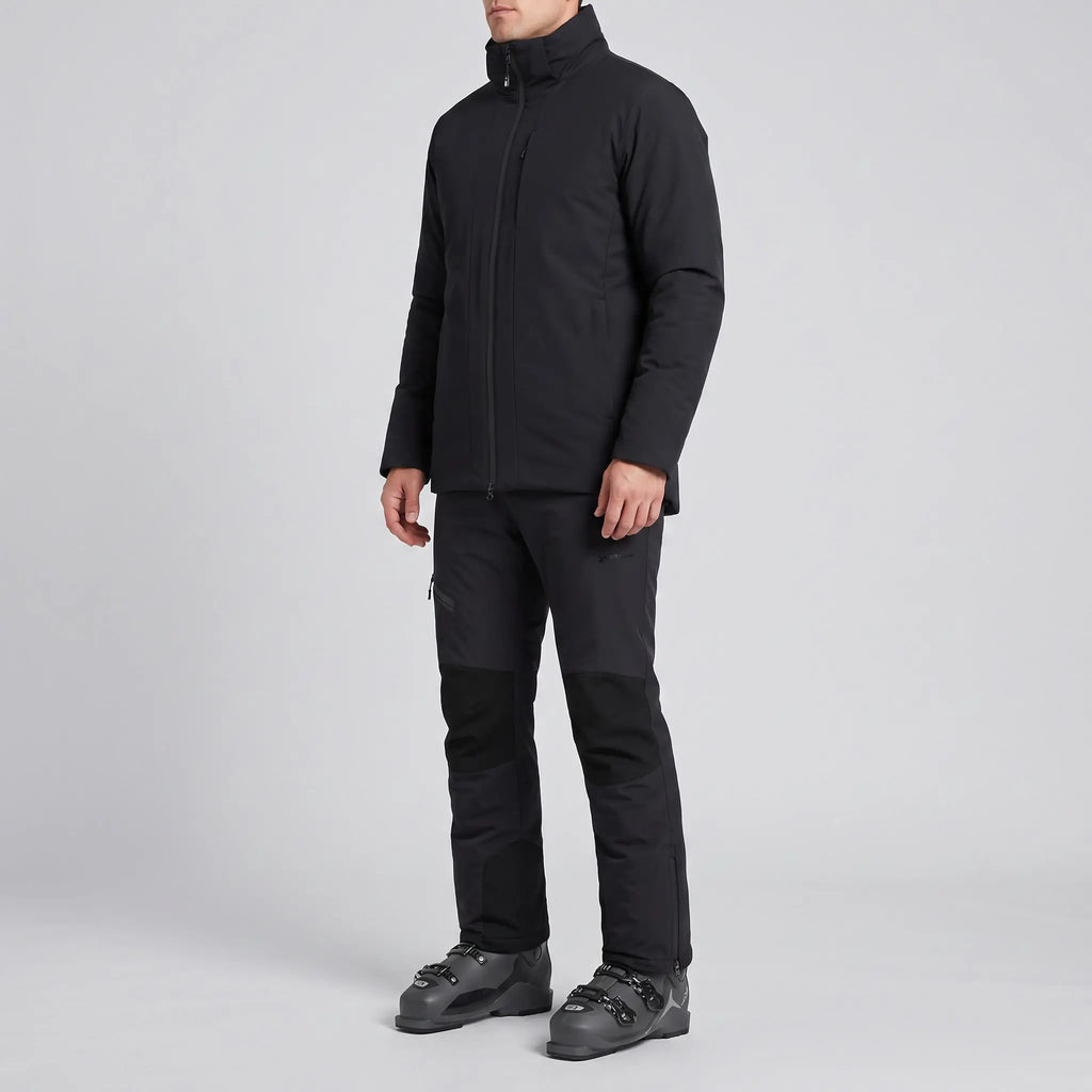 Men's Ski Trousers - Detachable Bib - Insulated Windproof Snowsports
