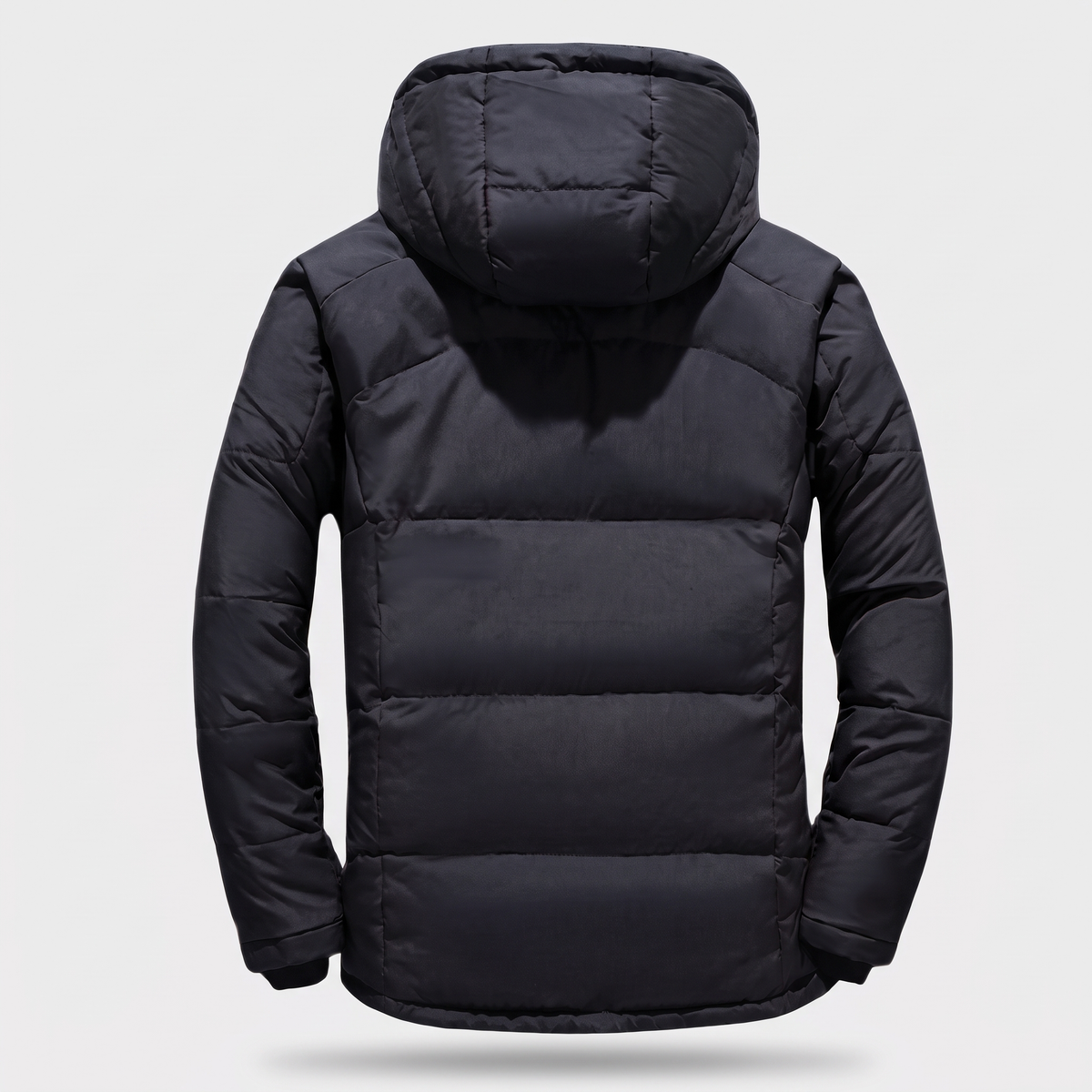 Men's Puffer Jacket - 7-Pocket Hooded Down Jacket for Winter