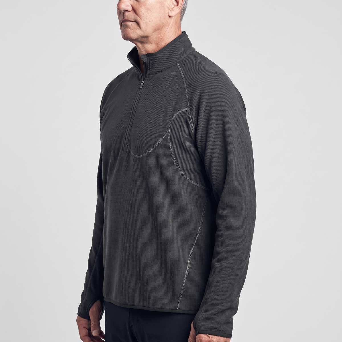 Men's Fleece Jacket - Half-Zip Pullover - Walking & Hiking Midlayer
