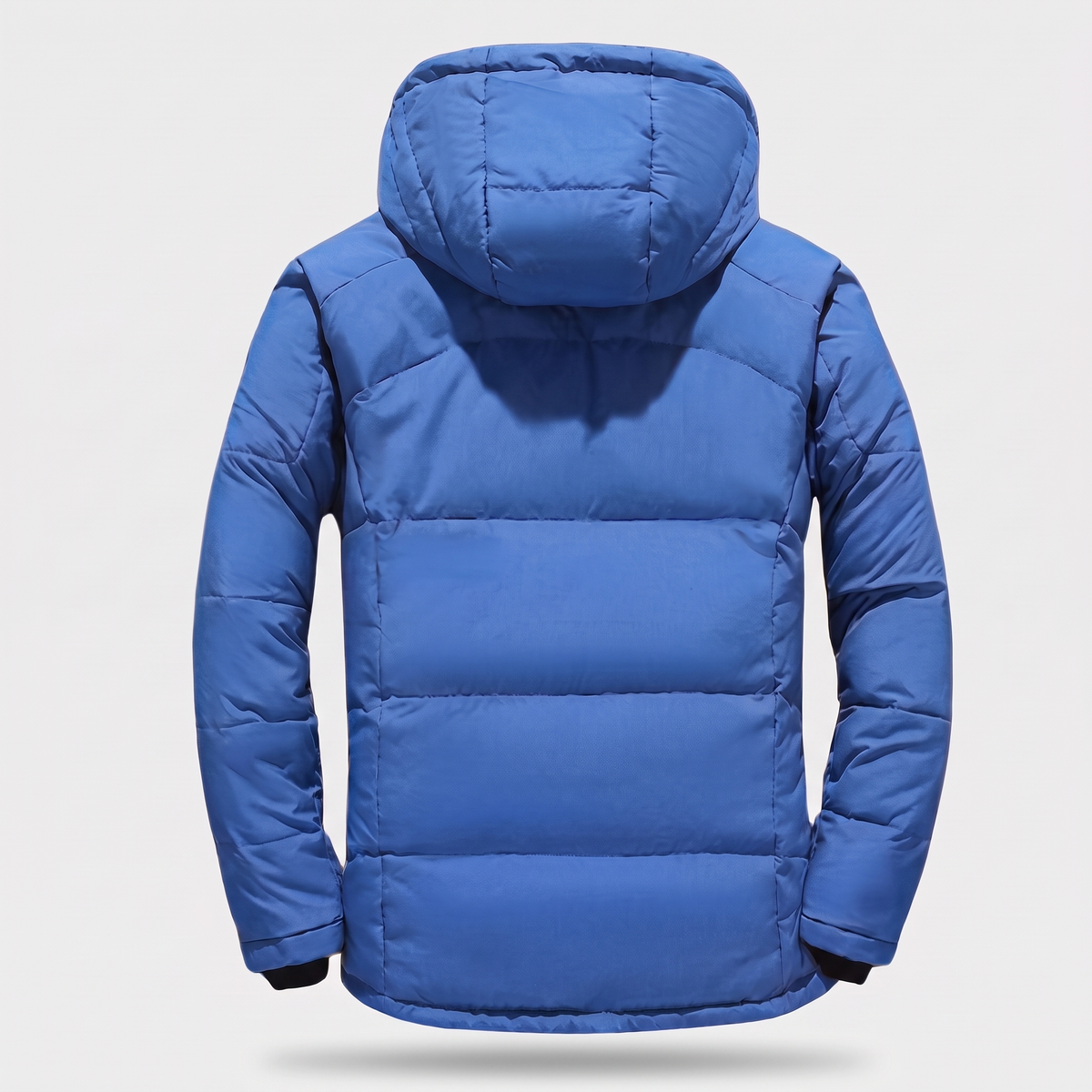 Men's Puffer Jacket - 7-Pocket Hooded Down Jacket for Winter