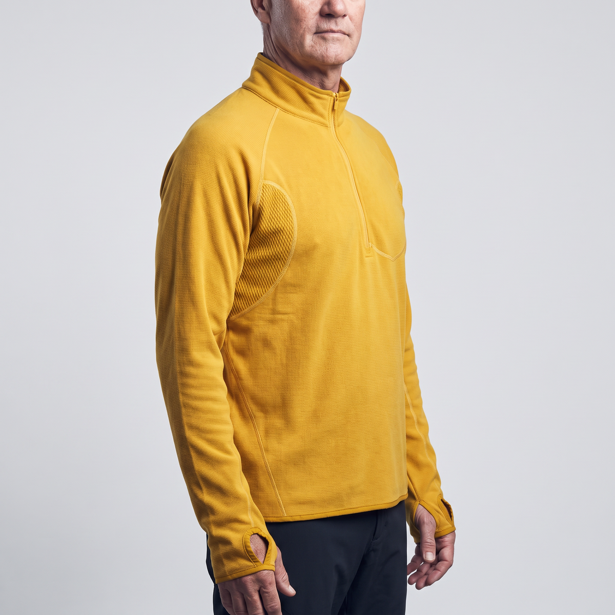 Men's Fleece Jacket - Half-Zip Pullover - Walking & Hiking Midlayer