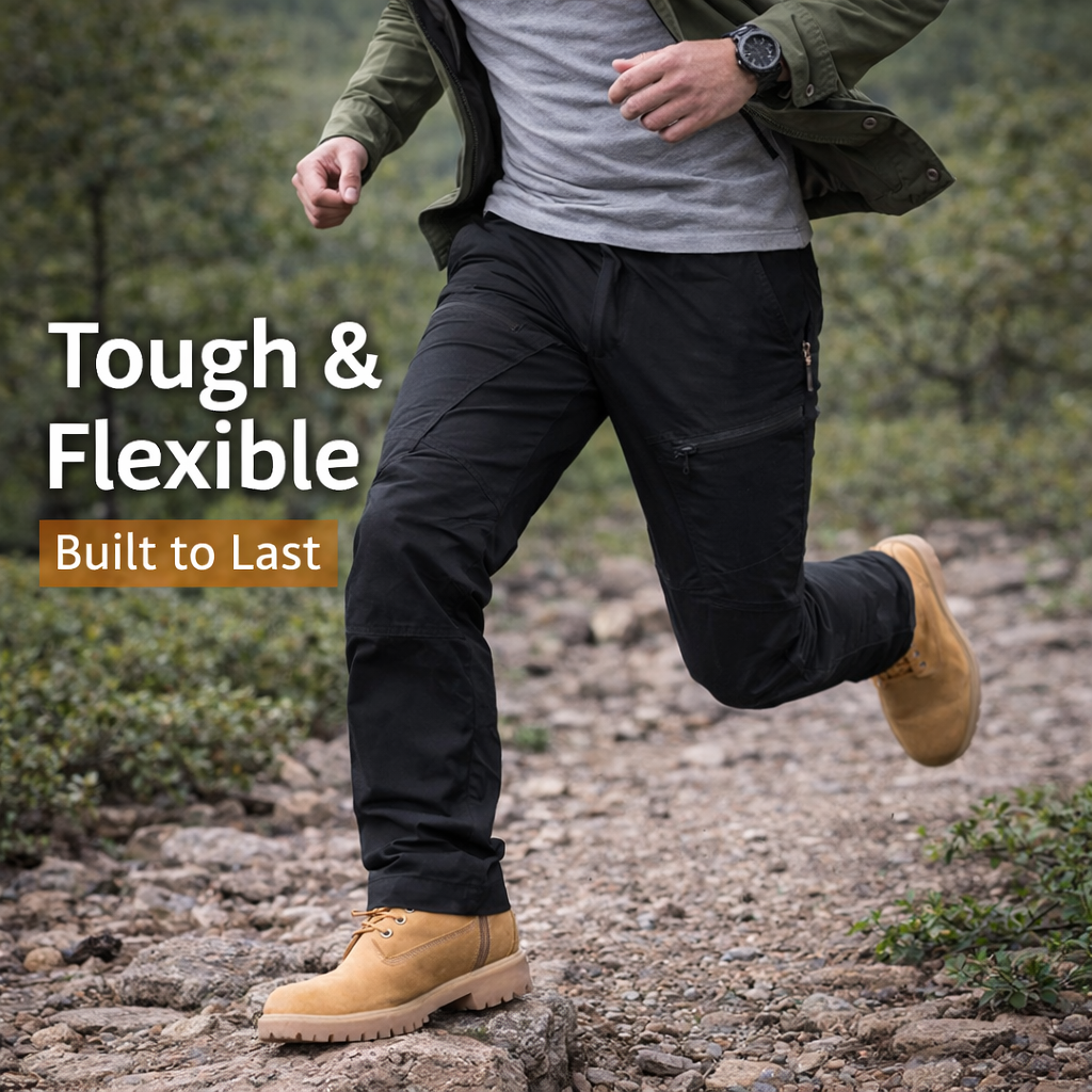 Men's Urban Pro Stretch Tactical Trousers – Waterproof Outdoor Work Trousers