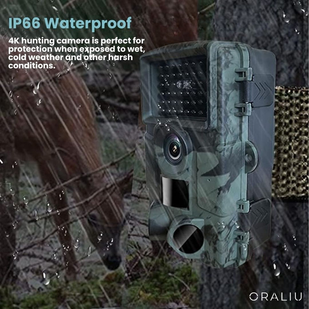Cellular WIFI Trail Camera with Night Vision and Infrared LED for Wildlife Monitoring