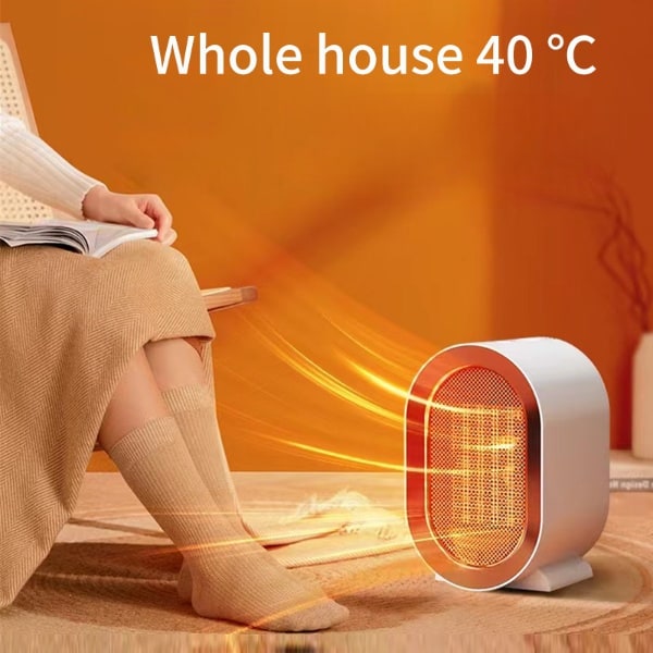 Ceramic Portable Energy Efficient Space Heater with Compact Desktop Design and Heating Element