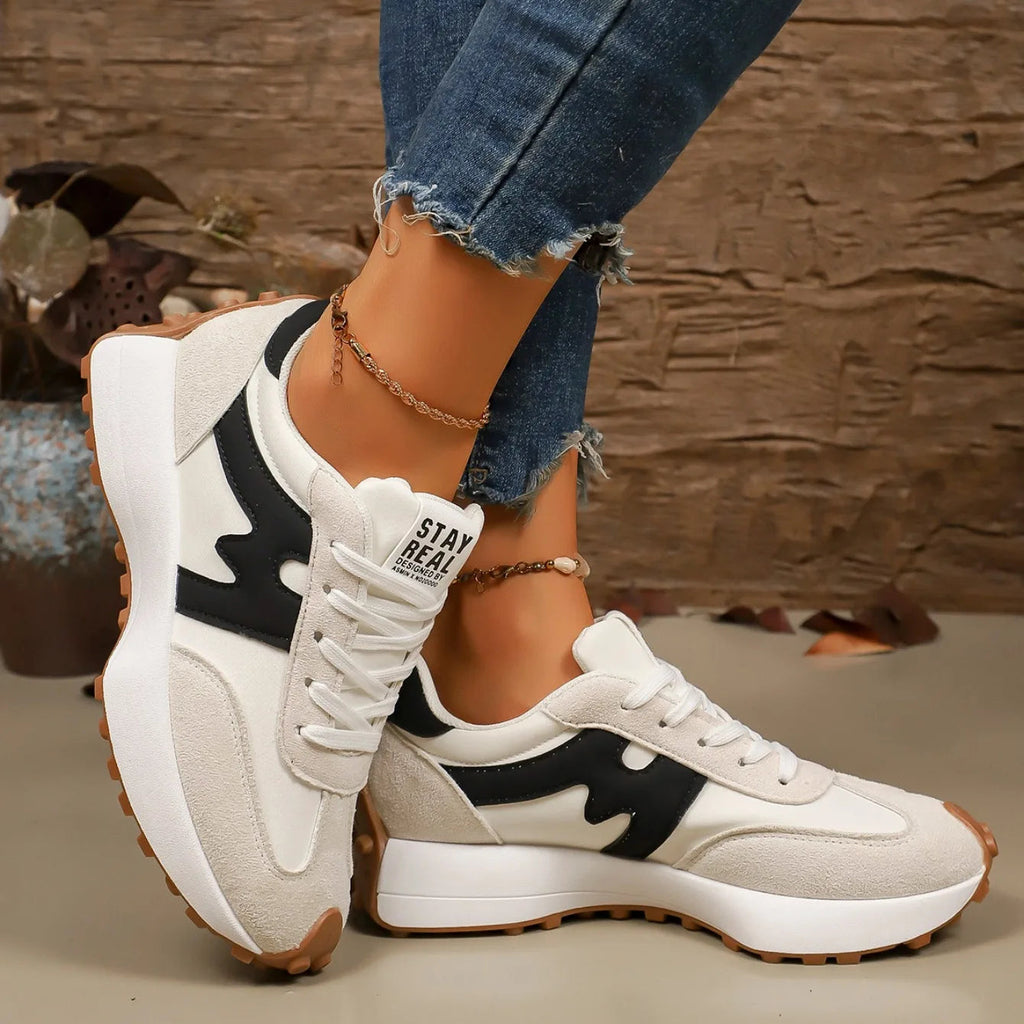 Charlene | Women's Platform Lace-Up Athletic Sneakers