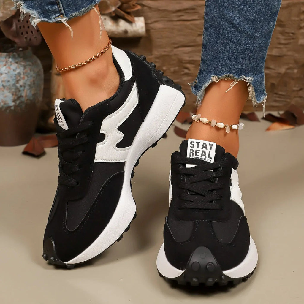 Charlene | Women's Platform Lace-Up Athletic Sneakers