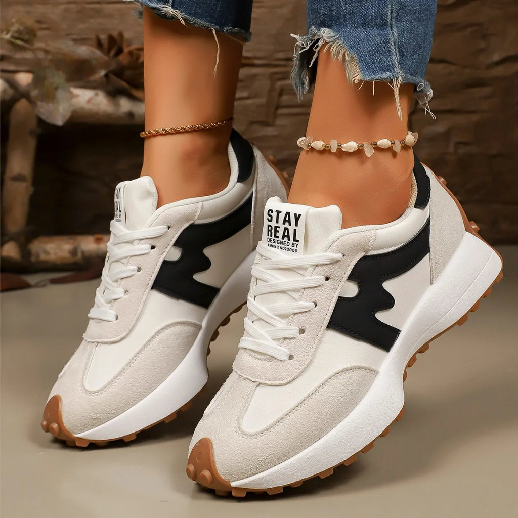 Charlene | Women's Platform Lace-Up Athletic Sneakers