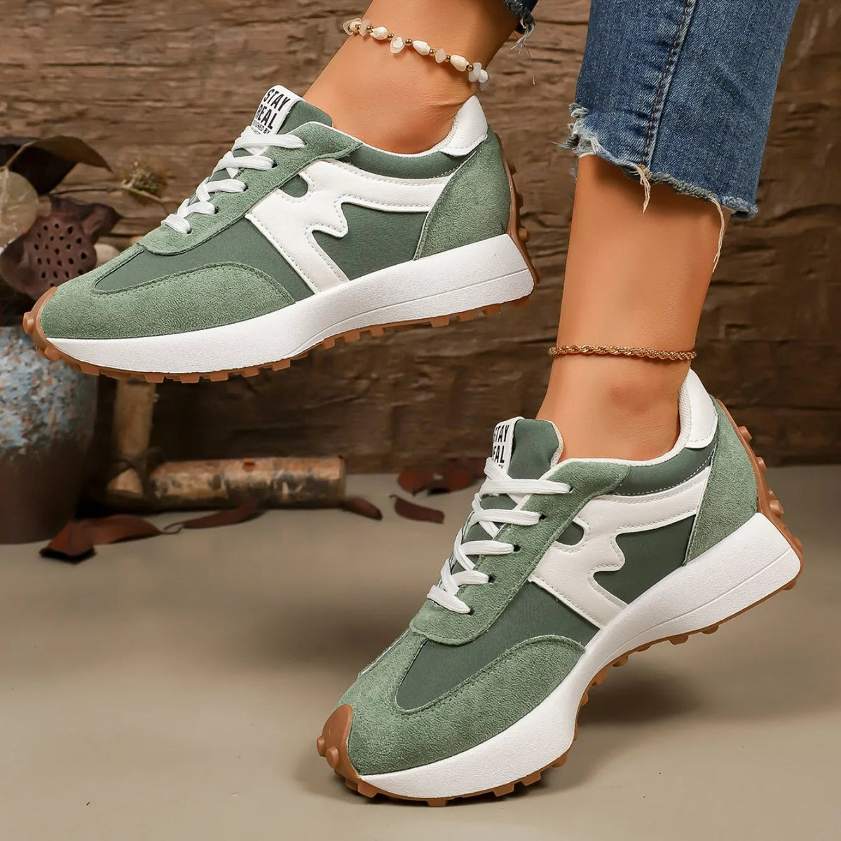 Charlene | Women's Platform Lace-Up Athletic Sneakers